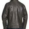 Men's Faded-Seam Cycle Vintage Leather Black Jacket Men's Faded-Seam Cycle Vintage Leather Black Jacket