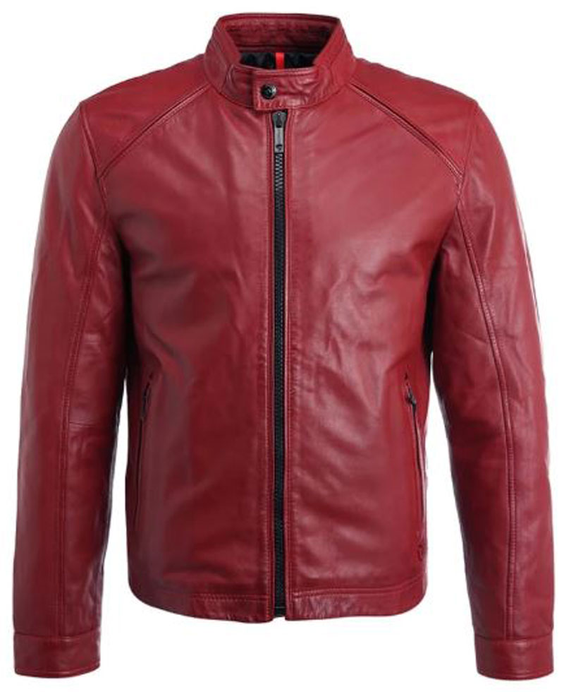 black and red jacket mens