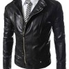 Men's FJM457 Designer Asymmetrical Motorcycle Black Leather Jacket Men's FJM457 Designer Asymmetrical Motorcycle Black Leather Jacket