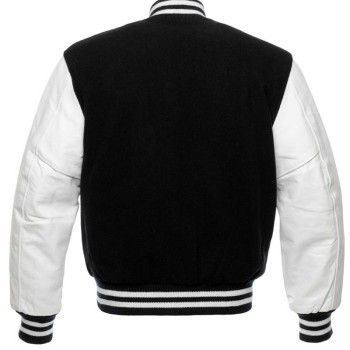 Men's FJV01 Bomber Black and White Jacket
