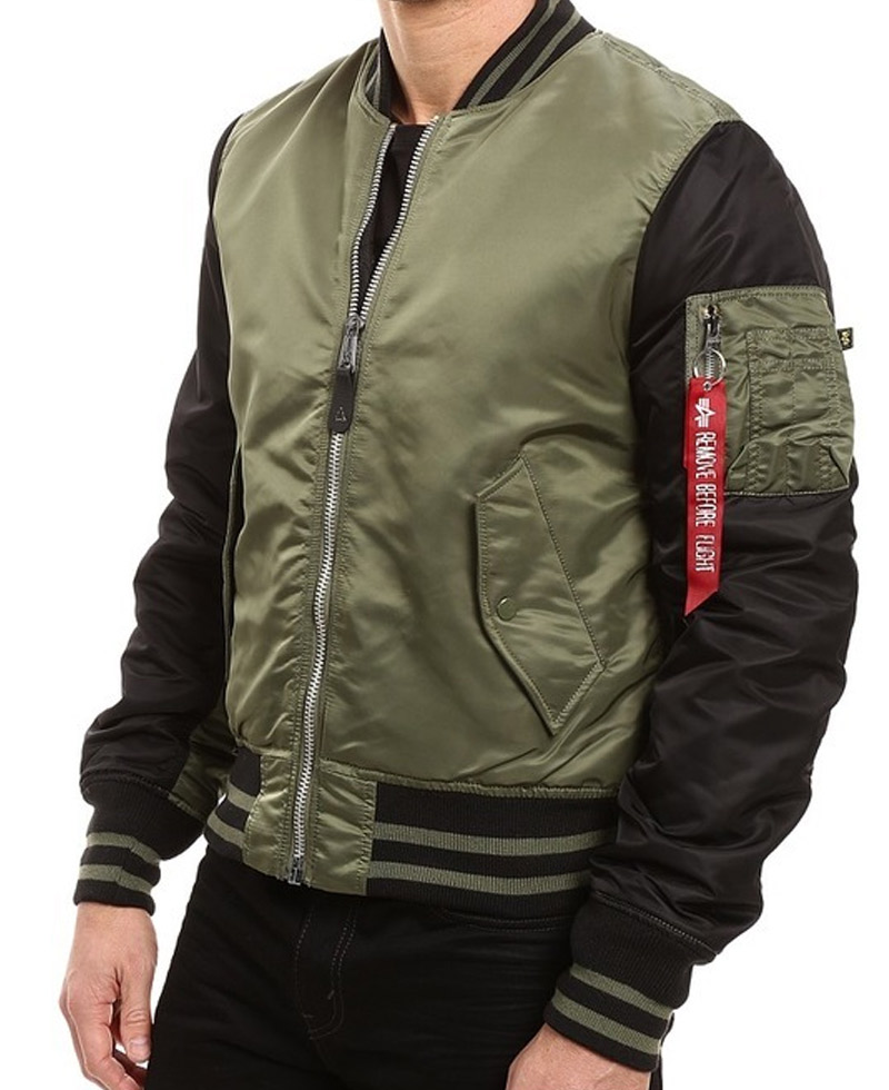 Rrive Men MA-1 Flight Zip-Up Sport Basic Baseball Bomber Jacket Coat Rrive Men MA-1 Flight Zip-Up Sport Basic Baseball Bomber Jacket Coat