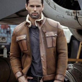 Men's Jason B3 Brown Shearling Jacket