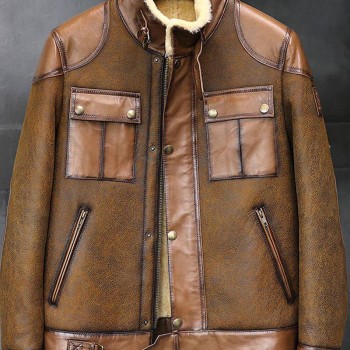 Men's Jason B3 Brown Shearling Jacket