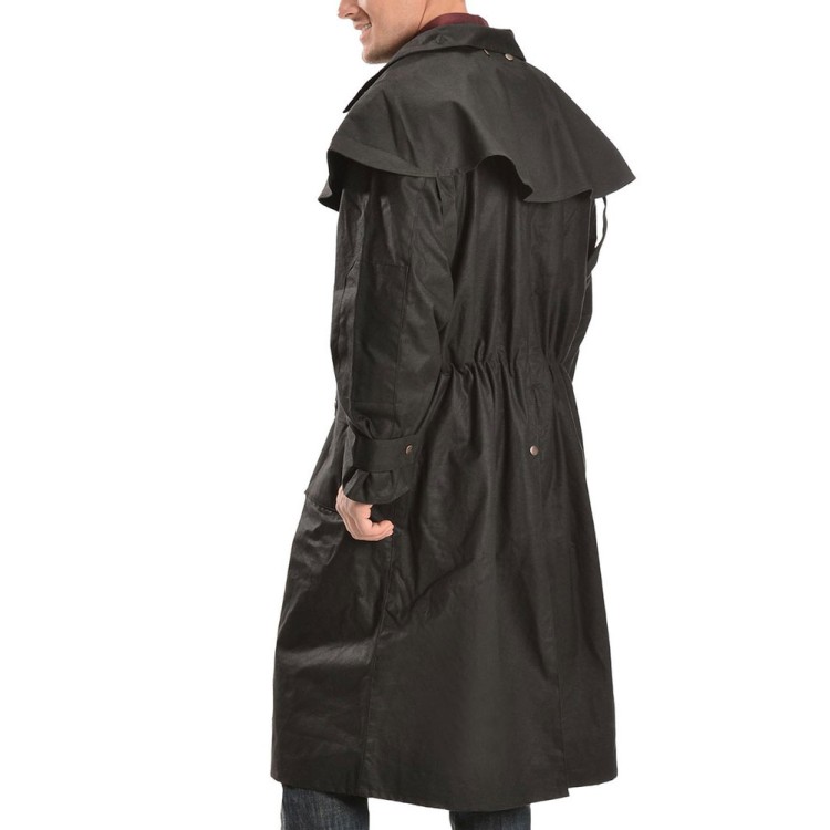 Men's Low Ride Cowboy Cotton Black Duster Men's Low Ride Cowboy Cotton Black Duster