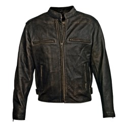 Men's Crazy Horse Motorcycle Leather Jacket