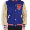 Men's New York Knicks Bomber Blue Jacket Men's New York Knicks Bomber Blue Jacket