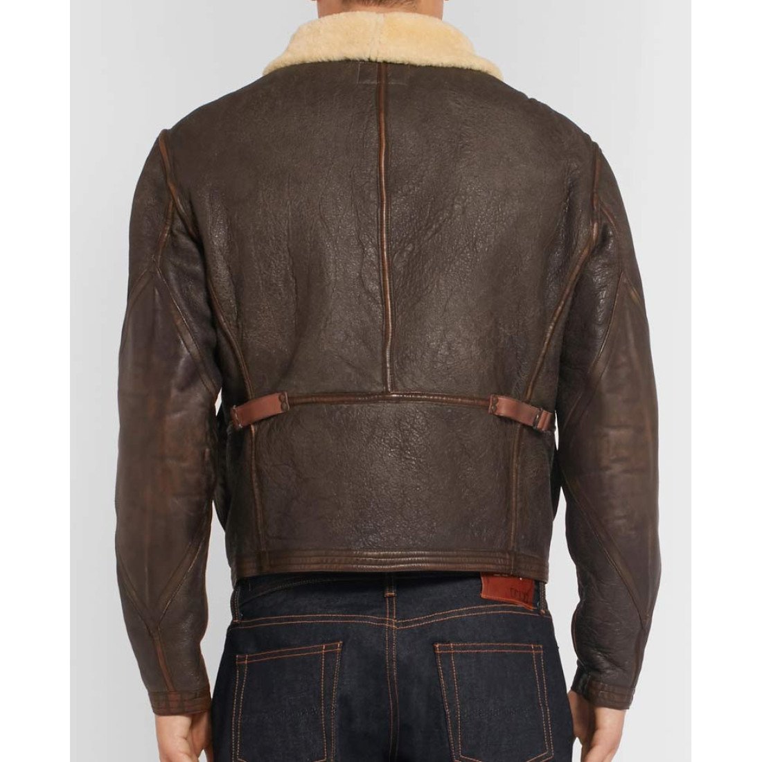 Mens Pilots Vintage Brown Leather Jacket With Fur Collar - Films Jackets