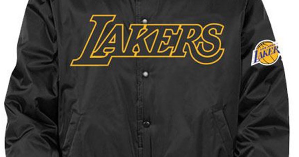 lakers bomber jacket black