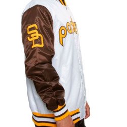 Men's Padres San Diego Brown and  White Jacket