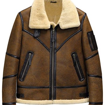 Men's Flight B3 Shearling Bomber Leather Jacket