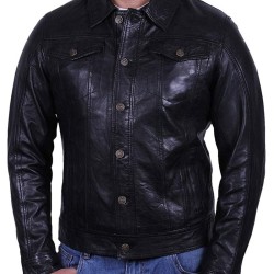 Men's Casual Button Shirt Collar Jacket