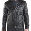 Men's Designer Simple Look Black Leather Jacket