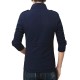 Men's Shearling Blue Wool Single Breasted Jacket