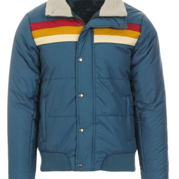 Men's 1970s Ski Jacket with Fur Collar