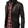 Men's Slim Fit Zipper Pocket Leather Jacket Men's Slim Fit Zipper Pocket Leather Jacket