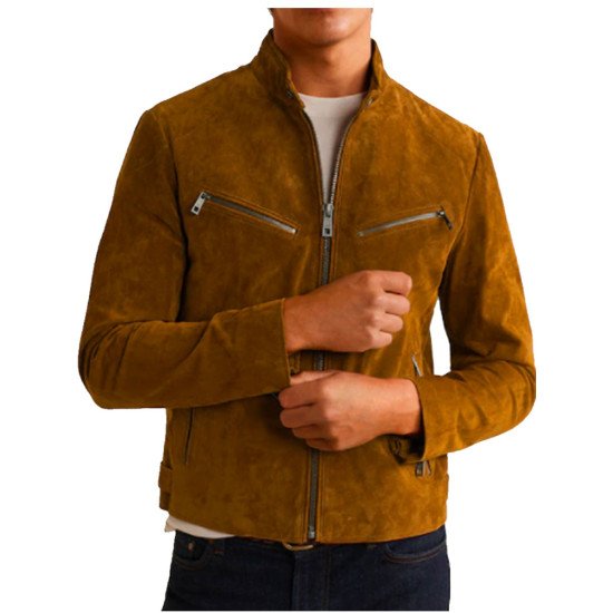 Men's Suede Leather Peccary Jacket - Films Jackets