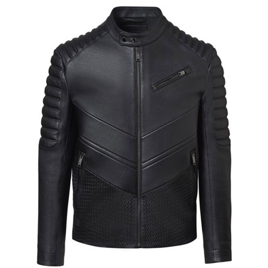 Men's Motocross Tec Flex Padded Leather Jacket 