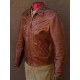Men's Monarch Vintage Waxed Brown Leather Jacket