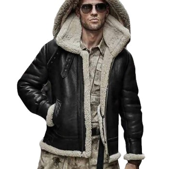 Men's WFJ05 Shearling Jacket with Hood