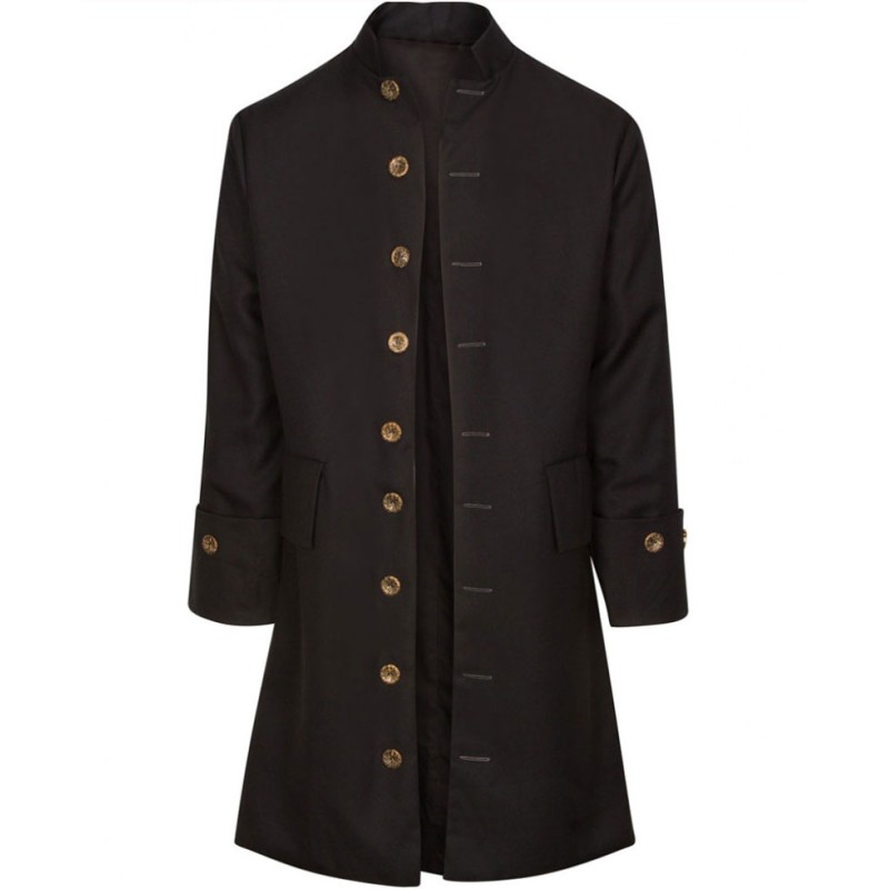 Men's Civilian Militia Colonial Black Coat Men's Civilian Militia Colonial Black Coat