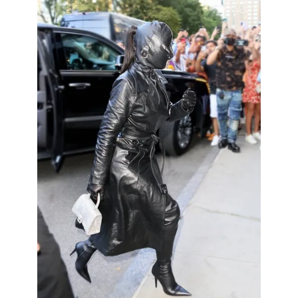 Met Gala Kim Kardashian Leather Coat Met Gala Kim Kardashian Leather Coat