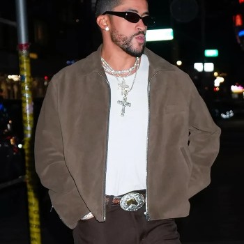 Met Gala Bad Bunny Brown Jacket