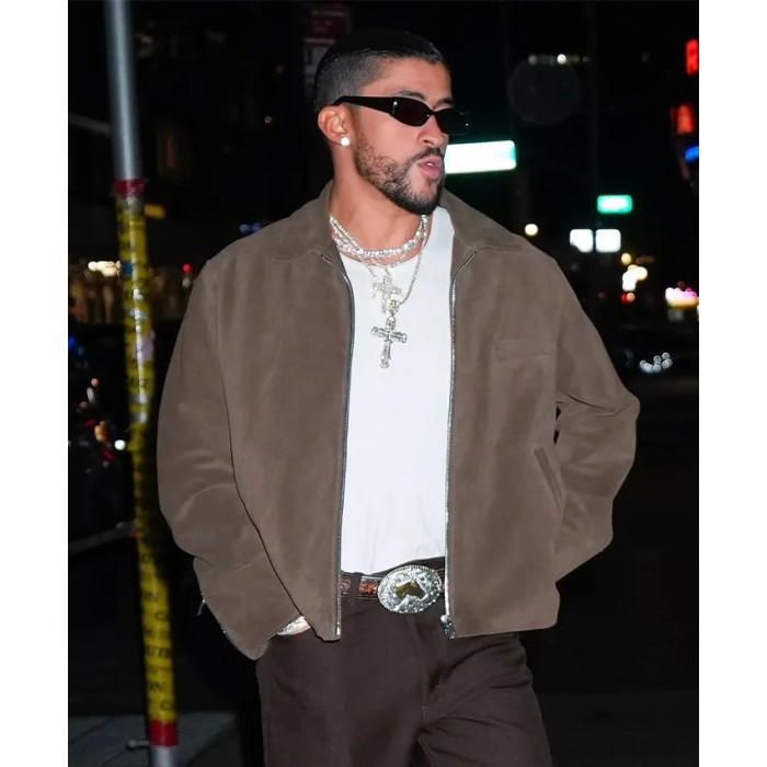 Met Gala Bad Bunny Brown Jacket Met Gala Bad Bunny Brown Jacket