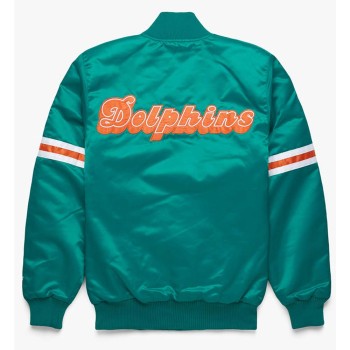 Miami Dolphins Teal Bomber Jacket