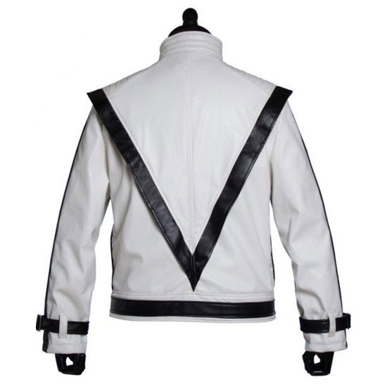Thriller MJ White Leather Jacket