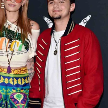 Michael Joseph Jackson Jr Red Bomber Jacket