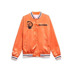 Michael Myers Halloween Orange Varsity Jacket