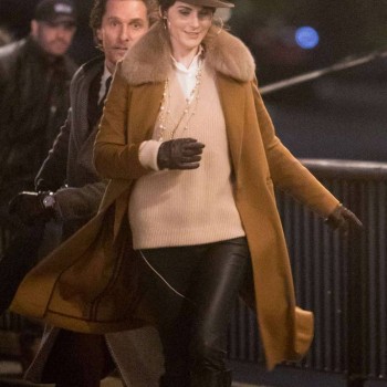 Michelle Dockery The Gentlemen Brown Coat