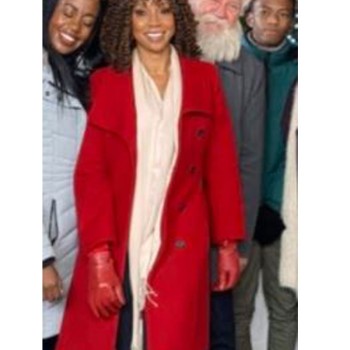 Rukiya Bernard Christmas in Evergreen Red Coat