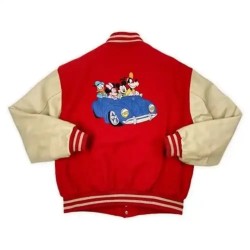 Mickey Mouse Varsity Red Jacket