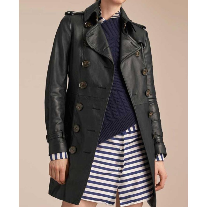 Women's Double Breasted Mid Length Coat Women's Double Breasted Mid Length Coat