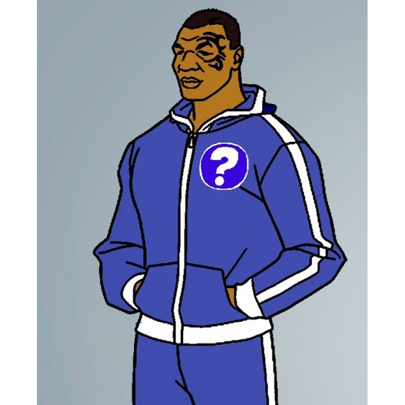 Mysteries Mike Tyson Blue Hoodie Mysteries Mike Tyson Blue Hoodie