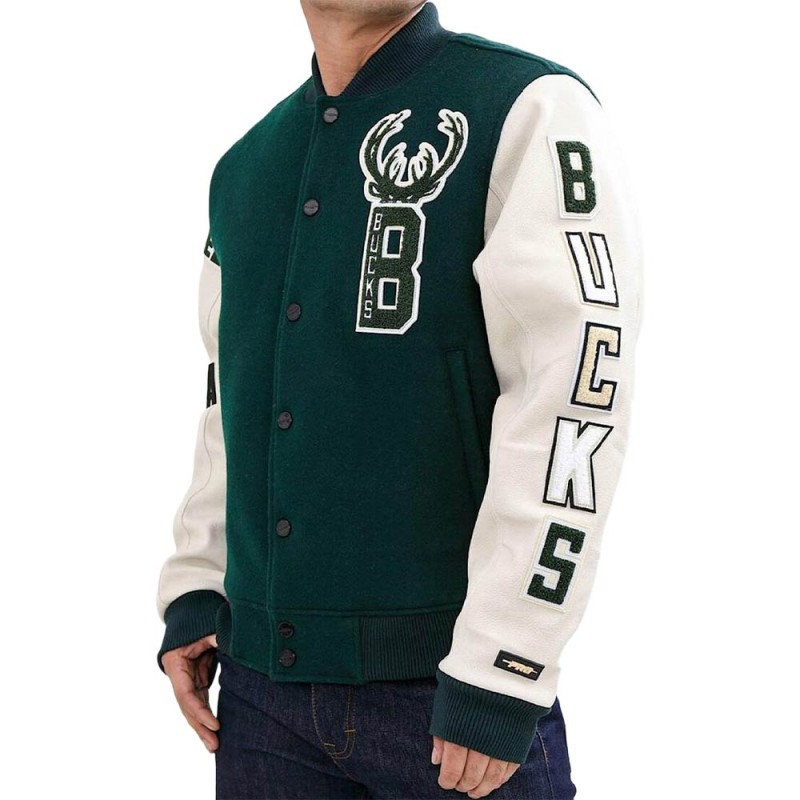Milwaukee Bucks Green Varsity Jacket Milwaukee Bucks Green Varsity Jacket