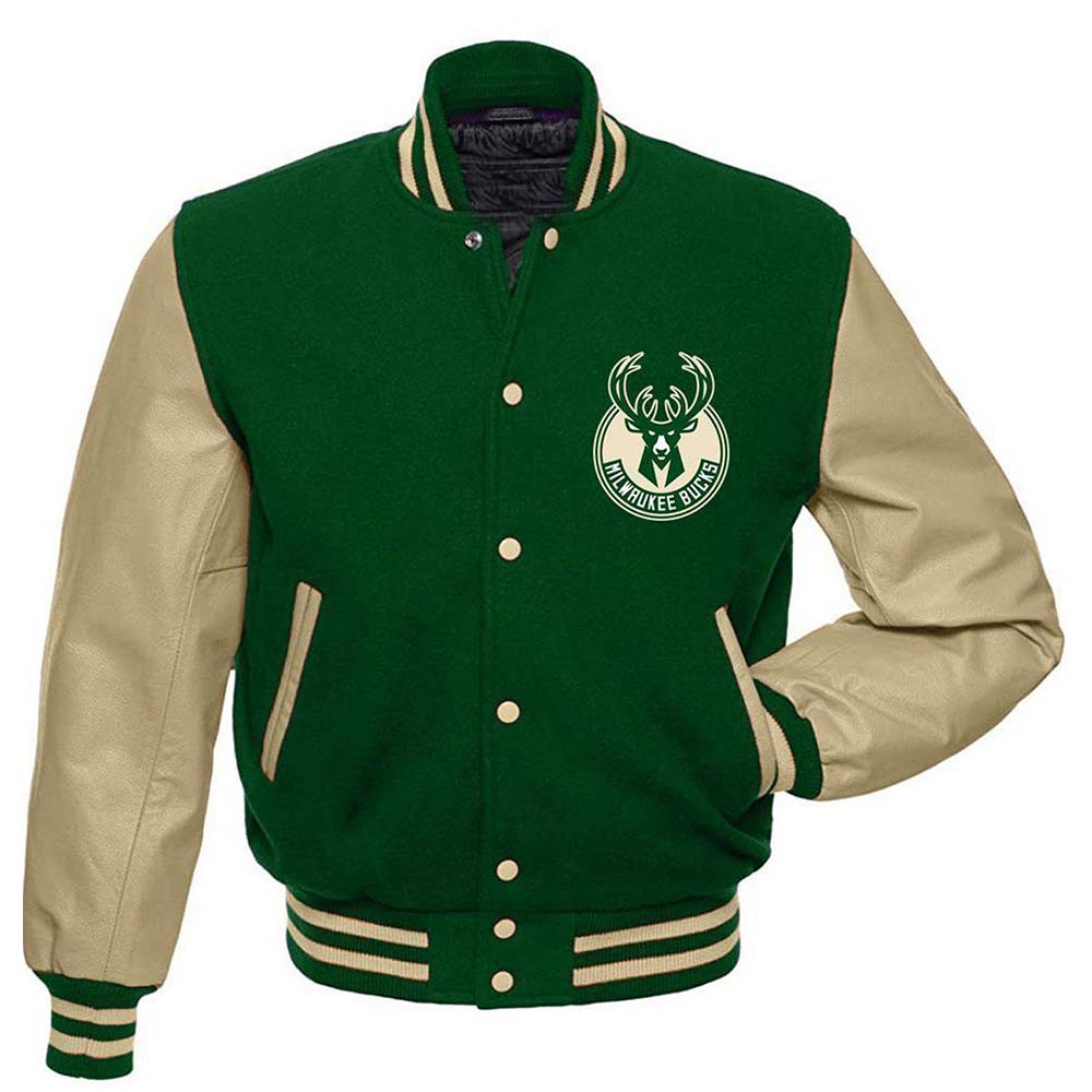 Milwaukee Bucks 2021 Championship Wool & Leather Jacket