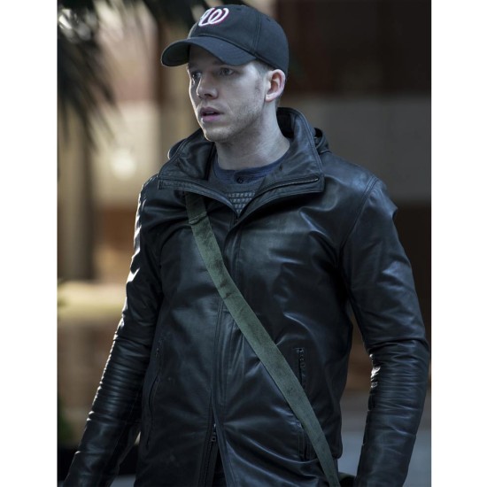 Dash Minority Report Stark Sands Leather Jacket