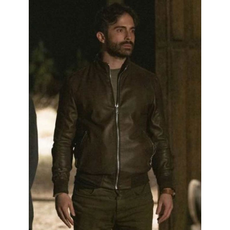 Osvaldo Benavides Monarca Season 02 Leather Jacket Osvaldo Benavides Monarca Season 02 Leather Jacket