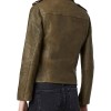 Monsterland Roberta Colindrez Olive Green Motorcycle Leather Jacket Monsterland Roberta Colindrez Olive Green Motorcycle Leather Jacket