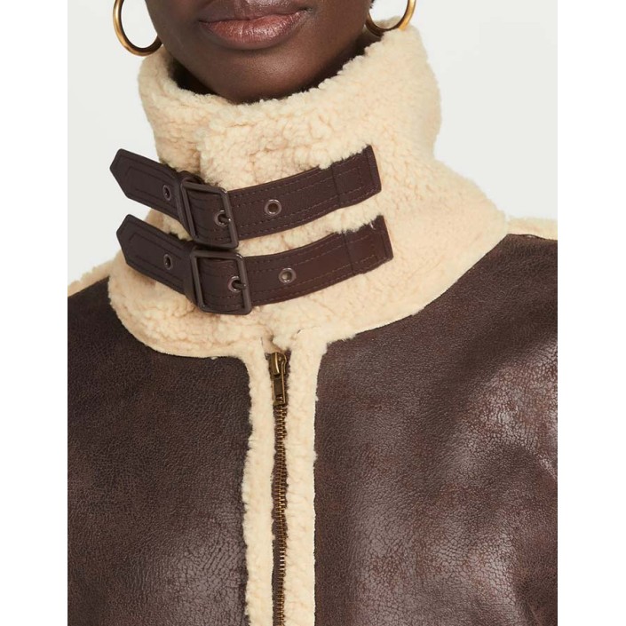Moon River Bomber Brown Jacket Moon River Bomber Brown Jacket