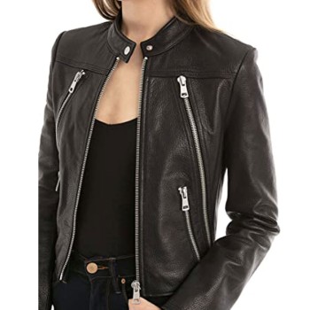 Shadowhunters Season 03 Katherine Mcnamara Biker Leather Jacket