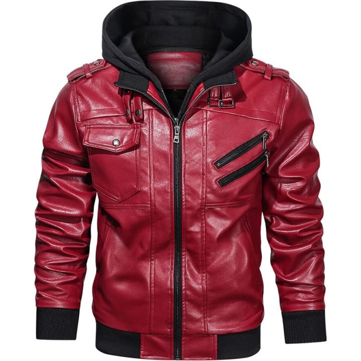 Motorcycle Hood Crew Jacket Motorcycle Hood Crew Jacket