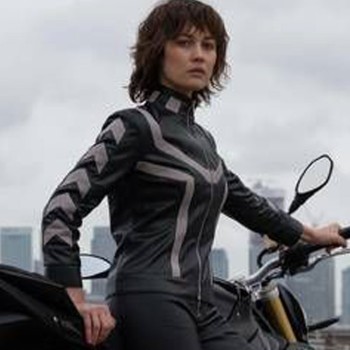 Olga Kurylenko The Courier Black Leather Jacket