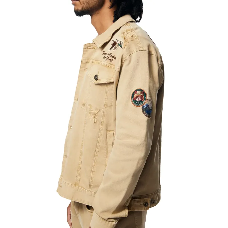 Mountain Club Denim Khaki Jacket Mountain Club Denim Khaki Jacket