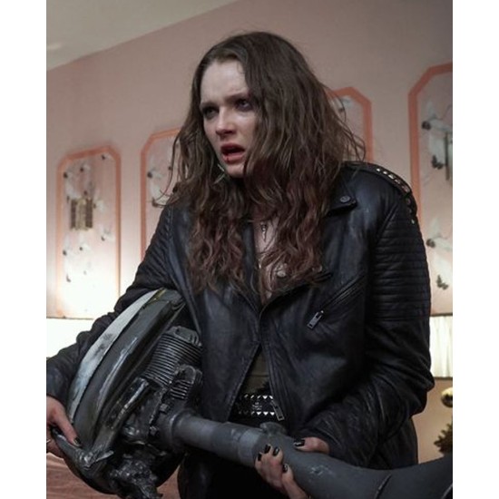 We Summon The Darkness Amy Forsyth Motorcycle Leather Jacket