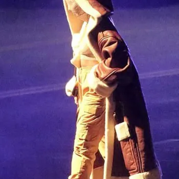 MTV Alicia Keys Shearling Coat