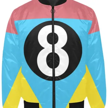 Multi Color 8 Ball Bomber Jacket