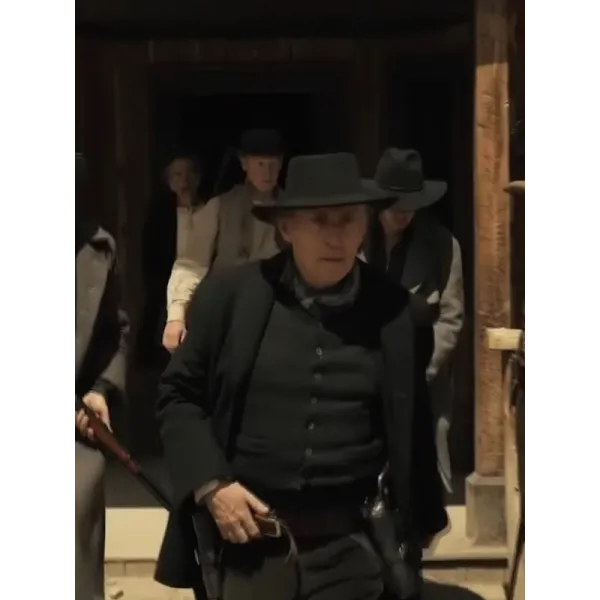 Murder at Yellowstone City 2022 Gabriel Byrne Black Coat Murder at Yellowstone City 2022 Gabriel Byrne Black Coat